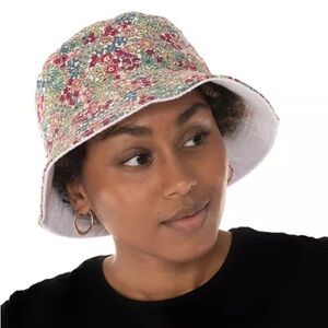 Jenni Reversible Terry Cloth Hat, vacation, summer beach